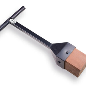 Bandenstamper DE WIT staal met houten blok