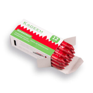 Merkkrijt - waskrijt KADEEM ROOD diameter 13 mm (per doos van 12 stuks)